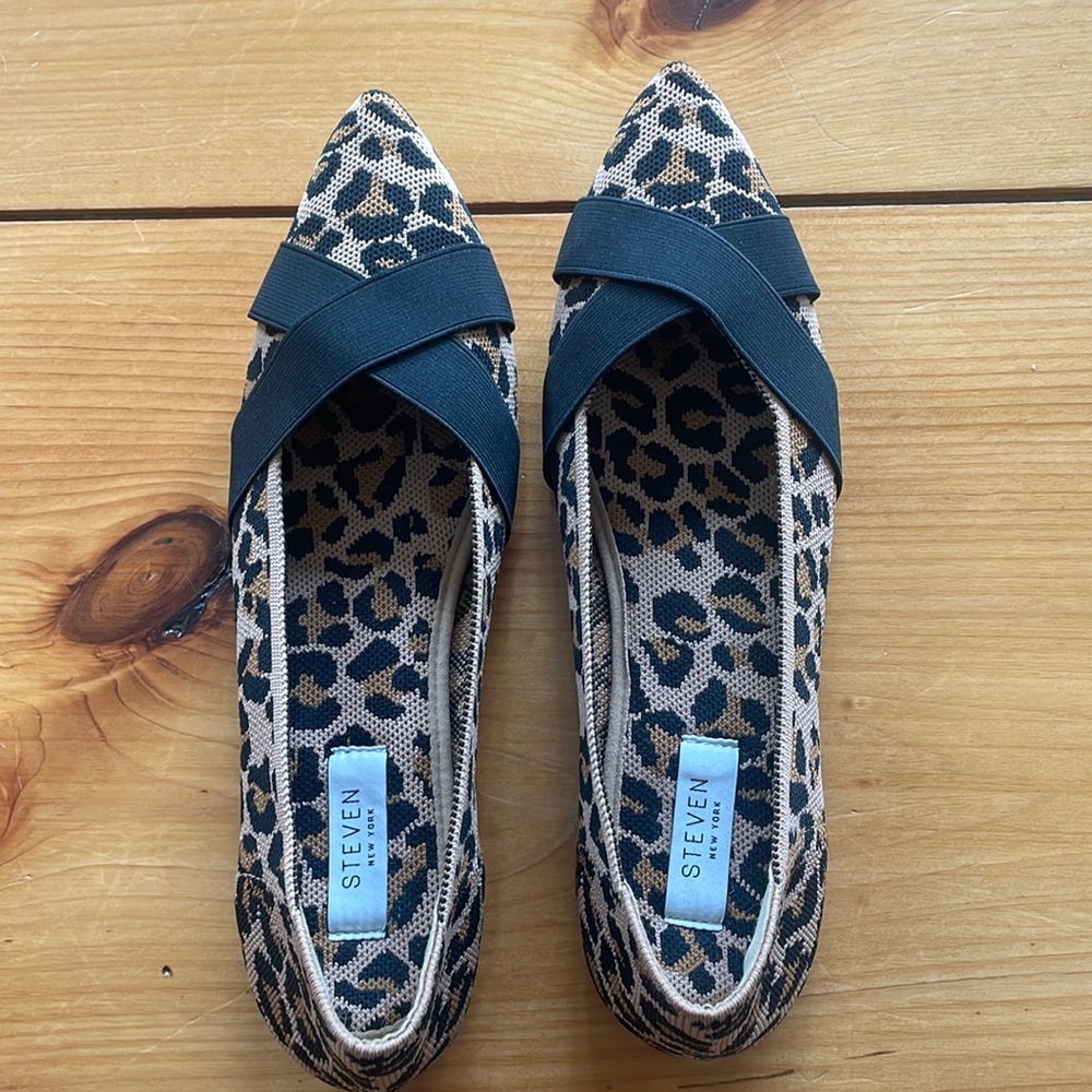 Steven By Steve Madden New York Leopard Print Kni… - image 1